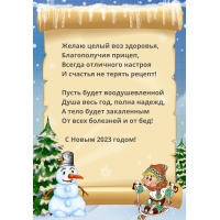 С Новым 2023 годом! Желаю целый воз здоровья