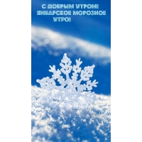 С добрым утром! Январское морозное утро!
