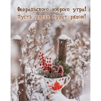 Февральского доброго утра! Пусть удача будет рядом!