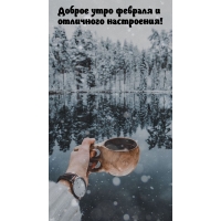 Доброе утро февраля и отличного настроения на природе.!