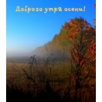 Доброго утра осени!