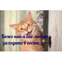 Боже как я вас люблю… заходите в гости…