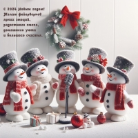 С 2024 Новым годом! Желаю фейерверков ярких эмоций,