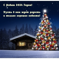 С Новым 2024 Годом! Пусть в нем ждет радость