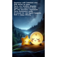 Приятных снов! Спокойной ночи тебе желаю от души.