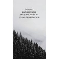 Неважно, как медленно вы идете, пока вы не останавливаетесь.